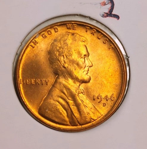 1946-D Lincoln Wheat Cent — photo from the most recent tracked eBay sale