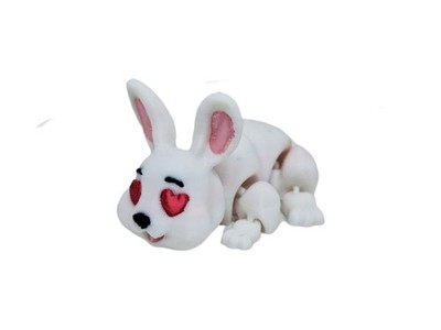 Exclusive3d Love In Yur Eyes Face Rabbit 3D Printed Articulated Bunny Fidget Toy