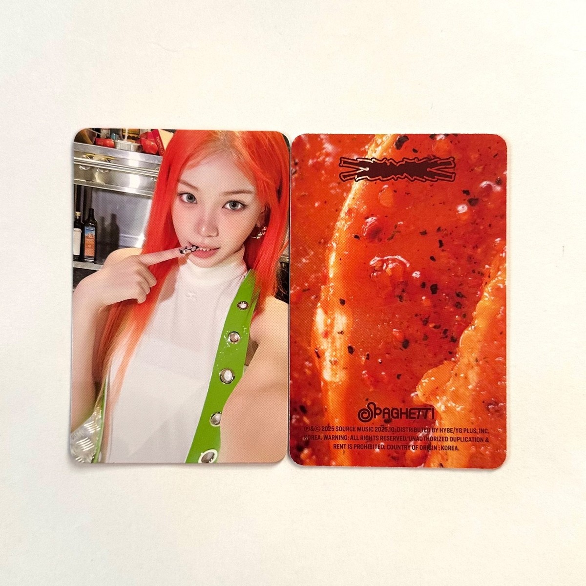 チェウォン d2c アメリカ トレカ spaghetti LE SSERAFIM] Spaghetti / Compact version Photocard PC set Chaewon