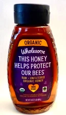 Wholesome  Sweetener  Organic Raw Unfiltered Honey  16 Oz