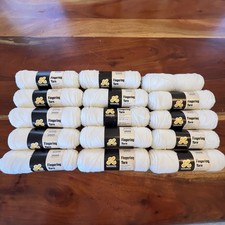 Lee Wards Orlon Sayelle 100 Orlon 15 Skeins 2 Oz 3 Ply White 9-6 Yarn 26-04189