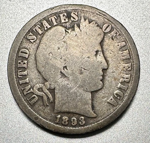 1893-O  BARBER DIME   GOOD DETAILS  #1573