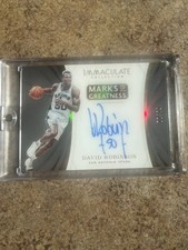 2017-18 Immaculate Marks Of Greatness David Robinson Accetate Autograph /49