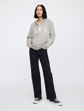 Women's Relaxed Gap Logo Zip Hoodie