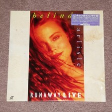 BELINDA CARLISLE Runaway Live - RARE JAPAN LASERDISC + HYPE-STICKER (VALC-3184)