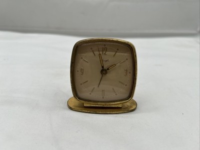 Kienzle   Reisuhr Tischuhr  Gold Farben  Mechanisch   Vintage