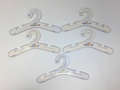 Build A Bear Clothes Hangers Lot Of 5 Blue Hard Cardboard