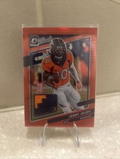 2021 Panini Donruss Optic - Donruss Threads Jerry Jeudy #TH-9 Red Prizm (MEM)