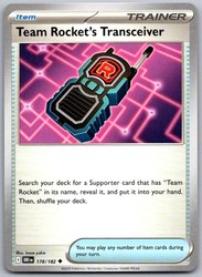 Team Rocket's Transceiver 178/182 Uncommon Destined Rivals