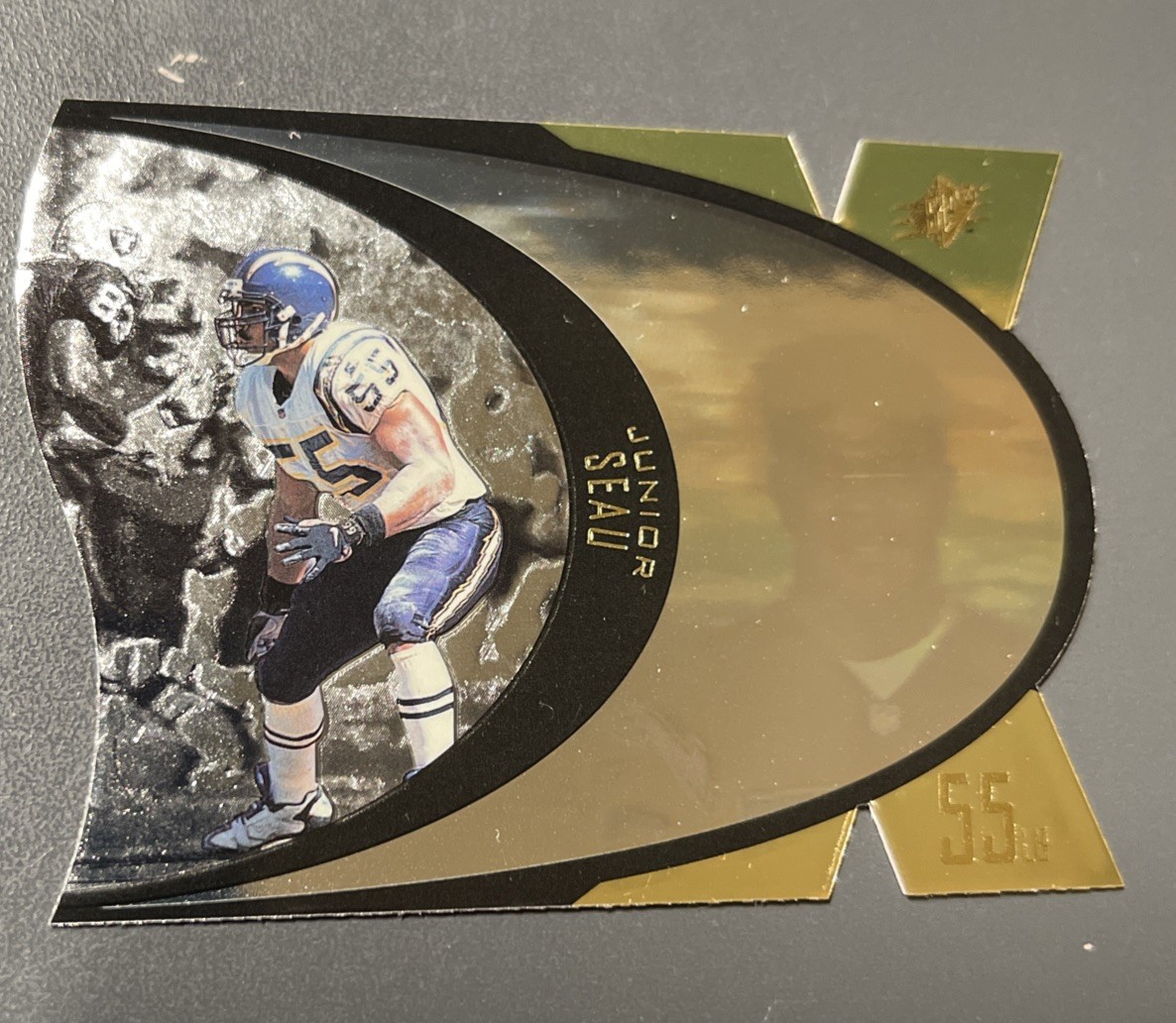 Junior Seau 1996 Upper Deck SPx #SPX41 - San Diego Chargers Die Cut GOLD HOF