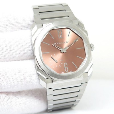 Bulgari 103856 Octo Finissimo 40mm with Salmon Dial