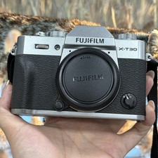 FUJIFILM X-T30 26.1MP Mirrorless Digital Camera Body Only TESTED - SILVER