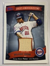 2010 Topps Delmon Young #PPR-DY Peak Performance Relics Bat Minnesota Twins