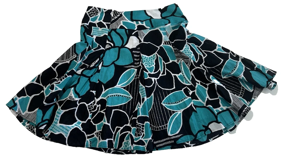 inc Women’s Girls Skirt Size 4P Petite 100% Cotton Cottagecore Fun Playful Lined - Image 3 of 4