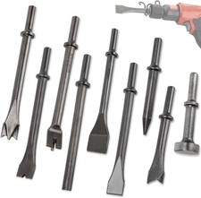 Air Hammer Bits Set - 9pcs Pneumatic Hammer C...