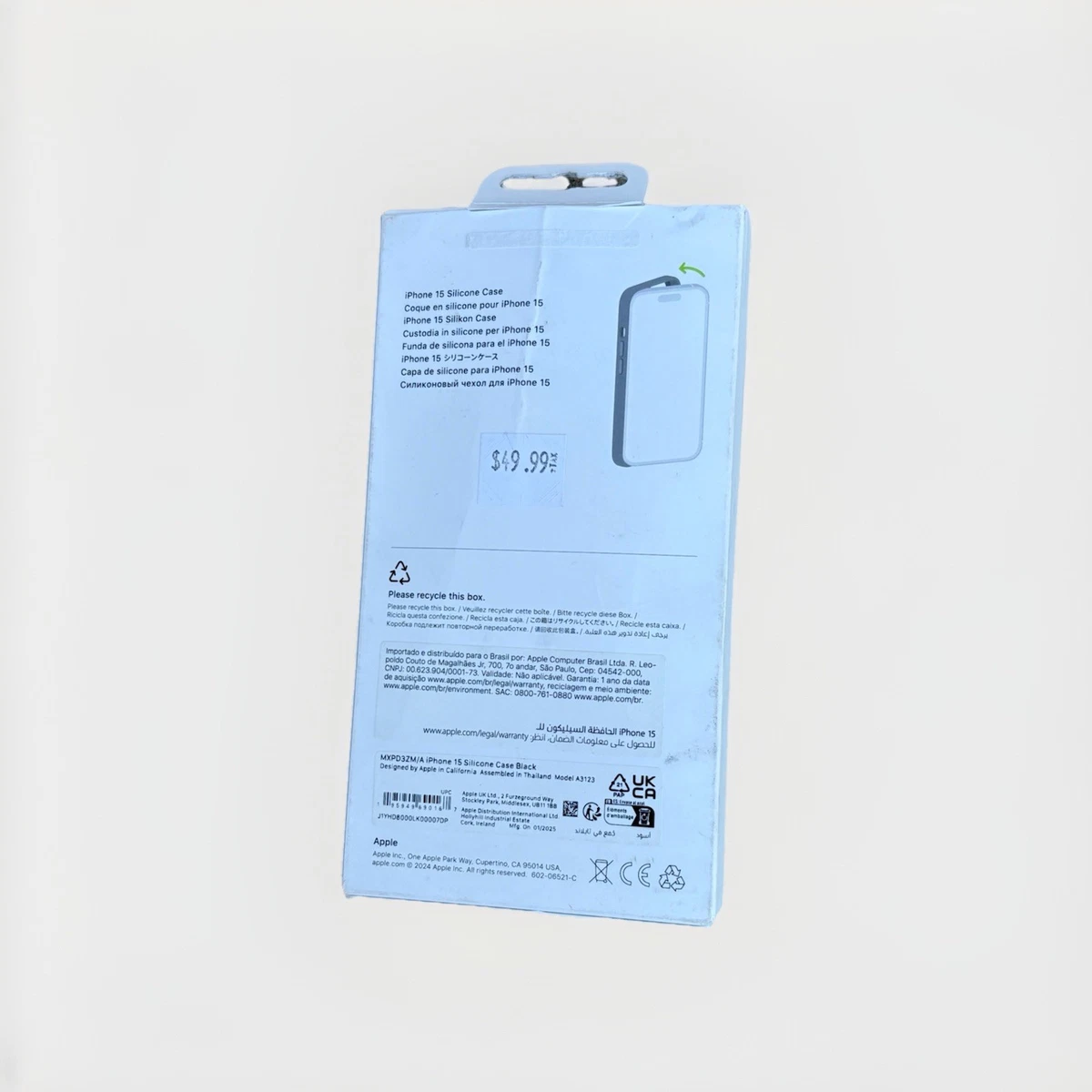 Genuine Apple IPhone 15 Silicone Case MagSafe midnight Blue photo 4