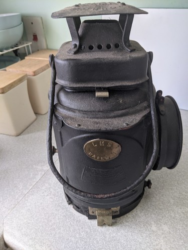 ANTIQUE / VINTAGE LMS RAILWAY ADLAKE NON SWEATING SIGNAL LIGHT / LAMP - Picture 5 of 20