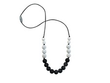Tiny Teethers AC003 Aster Collection Beads Marble Black
