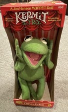 Vintage 1977 Fisher Price Kermit The Frog Posable Muppet Doll