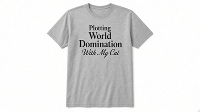 Plotting World Domination With My Cat Tee