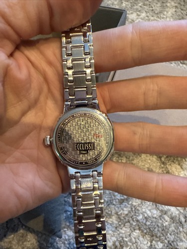 SEHR SELTENE SONDEREDITION ECCLISSI FACETTEN ECHT SAPHIR EDELSTAHL UHR - Bild 5 von 5