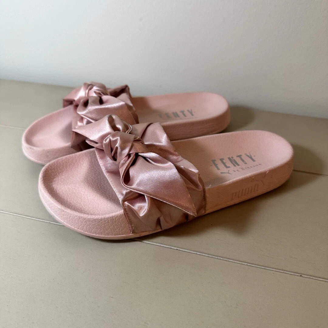rihanna pink fenty slides