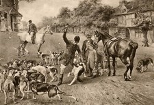 FOXHOUND FOX HUNTING DOG ART PRINT "The Dogs of Sir William Ross" (Small)