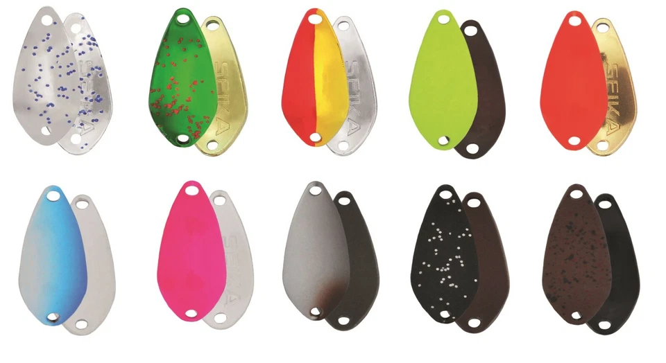 FTM Seika Pro Spoon Sonic 1,2g 1,8g 2,2g verschiedene Farben Fishing Tackle Max