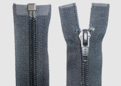 YKK REISSSCHLÜSSE, SCHWARZ, GRÖSSE 6''/15 CM, NYLONZÄHNE, OFFENES ENDE, TAUB 5, KOSTENLOSER VERSAND