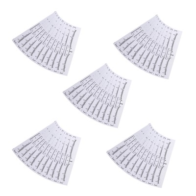10/20/50Pcs Eyebrow Ruler Sticker Makeup Tattoo Shaper Stencil Measure Tool b