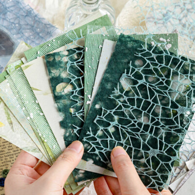 26Pcs DIY Diary Decor Accessories Handmade Scrapbook Paper Craft Textured Paper.