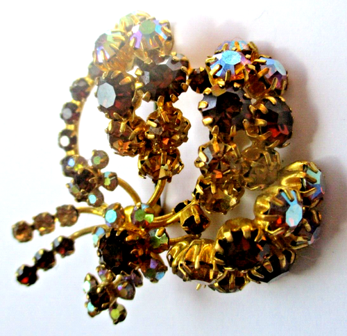 Ancienne broche couleur Or vintage - Montres & Bijoux