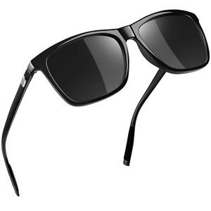 Men Oversize Gangster Glasses Men Dark Lens Flat Top Large Black OG Sunglasses