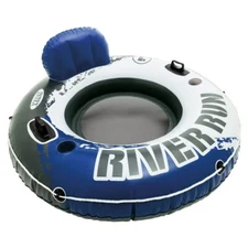 Intex River Run Blue Water Floatation Device for Tubing and Pool Relaxation