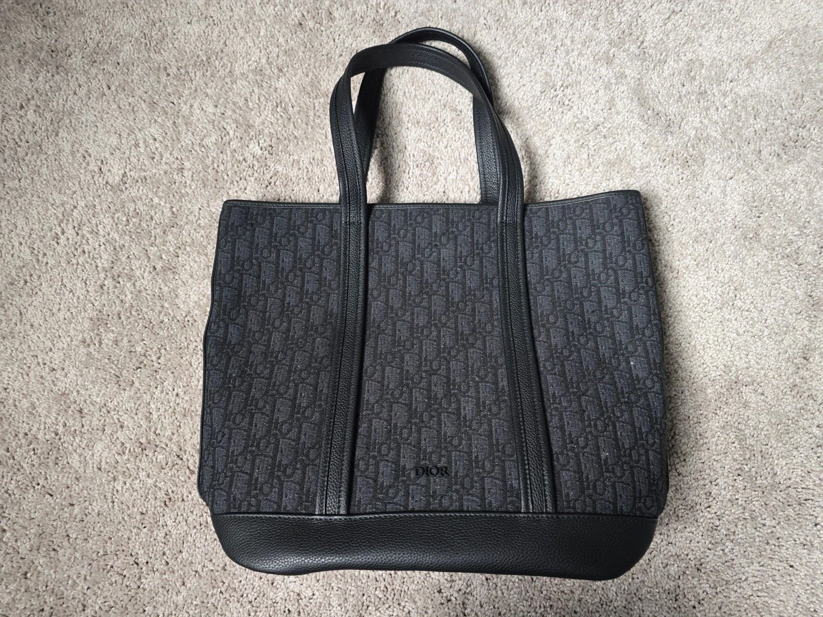 SAC FOURRE TOUT HOMME CHRISTIAN DIOR MONOGRAMME noir