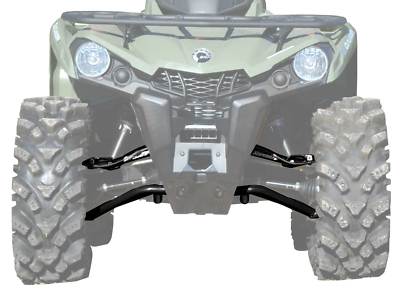 SuperATV High Clearance Front A-Arms for Can-Am Renegade (Gen 2) - Black