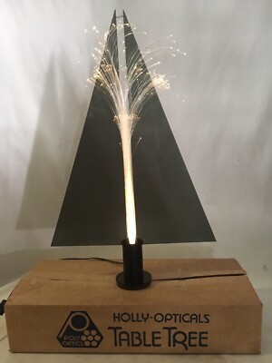 HOLLY OPTICALS TABLE TREE VINTAGE MODERN POLY OPTICS ACRYLIC SMOKED