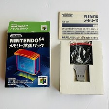 Nintendo 64 Memory Expansion Pak N64 Confezione Alta Risoluzione NUS-007 Boxato Giappone