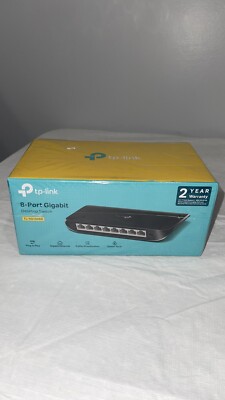 TP-LINK 8 Port Gigabit Network Desktop Ethernet Switch 1000Mbps TL-SG1008D NEW