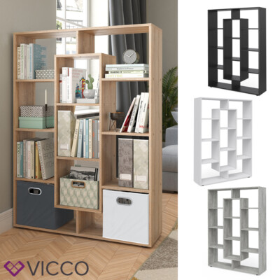 Raumteiler Bücherregal Raumteiler Standregal Wandregal 11 Fächer Vicco