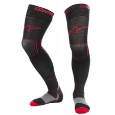 Alpinestars Ginocchio Lungo Uomo MX Calze Motocross (Rosso/Nero)