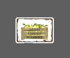 Farm Fresh Sticker Market Waterproof NEW