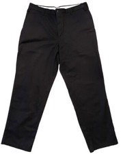 Men's Cintas 38 x 31 Navy Blue Flat Front Pants Trousers