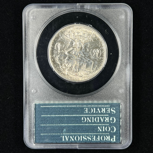 1934 50C MS64 OGH Texas Commemorative Half Dollar - Old PCGS Rattler Holder - Picture 2 of 2