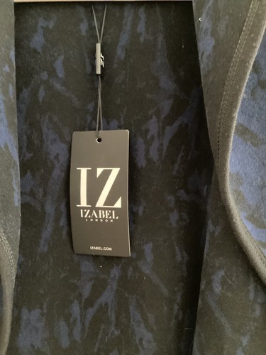DAMEN WESTE MANTEL GRÖSSE 8/10 IZABEL BLAU COATIGAN KNEBELVERSCHLUSS UVP £30 - Bild 4 von 5