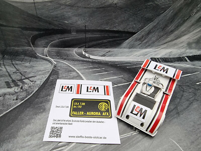 AURORA AFX LoLa T260 Can-Am Repro Paper Sticker ''L&M''