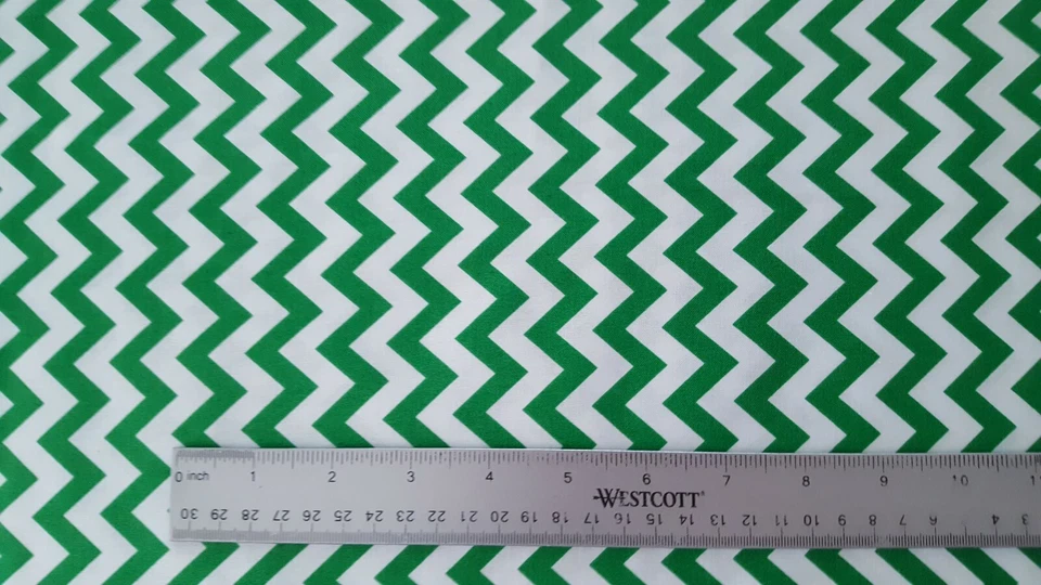 29" Chevron Chic Studio 8 Quilting Treasures Green and White - Image 2 of 3