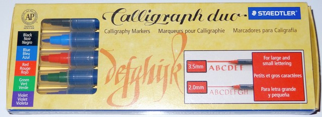 Staedtler calligraphy 5 Color marker set (031901906627)