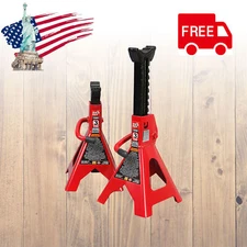 Big Red 3 Ton (6,000 lb) Capacity Torin Steel Jack Stands, Red, 1 Pair, T43202