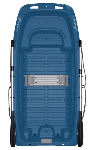Bic Sportyak 245 Ruderboot Angelboot Boot Blau/Weiss Grün/Beige inkl. Ruder